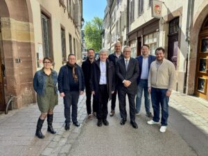 Le jeudi 22 avril, Pierre-Emmanuel Portheret, préfet délégué pour l'égalité des chances, est venu (re)découvrir les missions portées par la Fédération de Charité Caritas Alsace